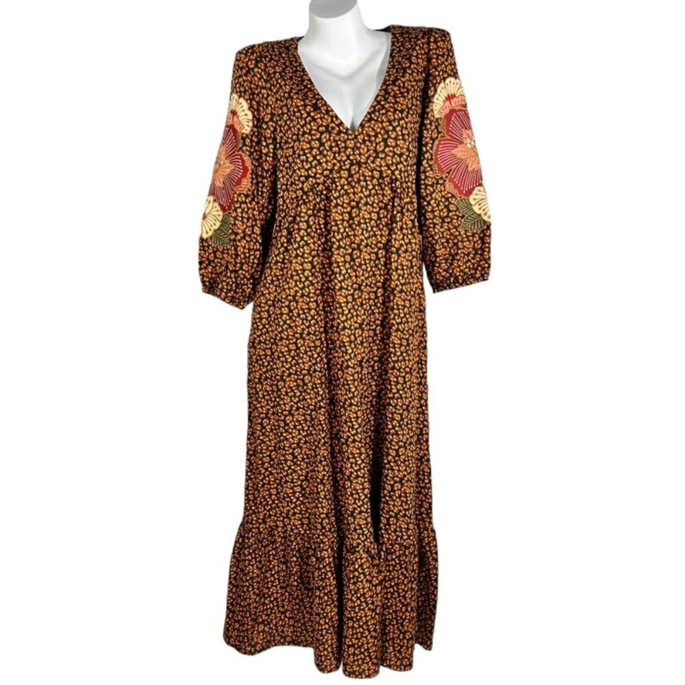 Farm Rio Embroidered Maxi Dress - Picture 4 of 11